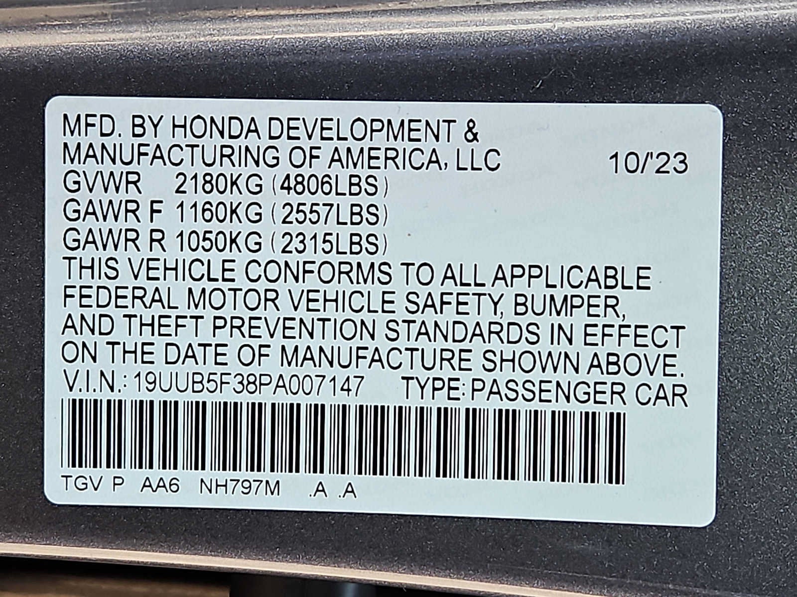 2023 Acura TLX Base