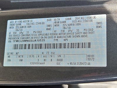 2025 Ford Escape ST-Line