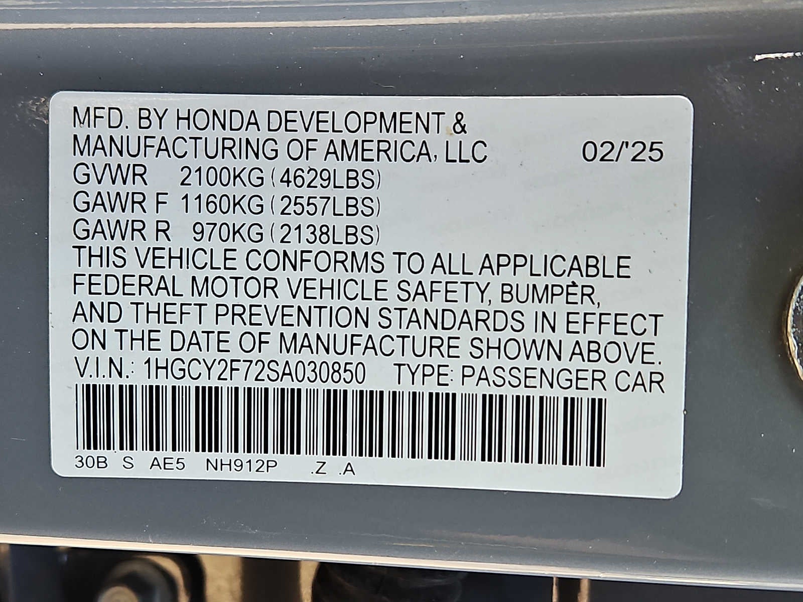 2025 Honda Accord Hybrid Sport-L