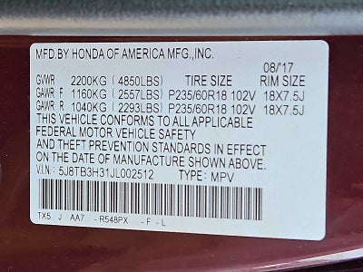 2018 Acura RDX Base