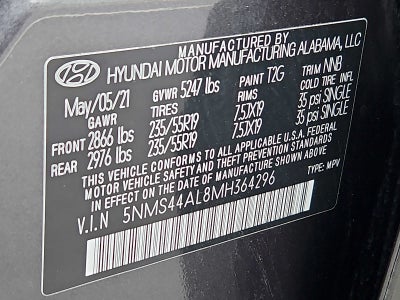 2021 Hyundai Santa Fe Limited