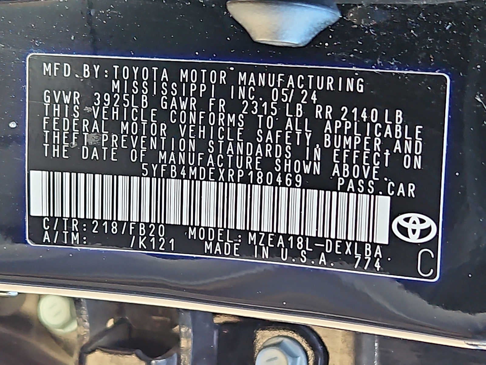 2024 Toyota Corolla LE
