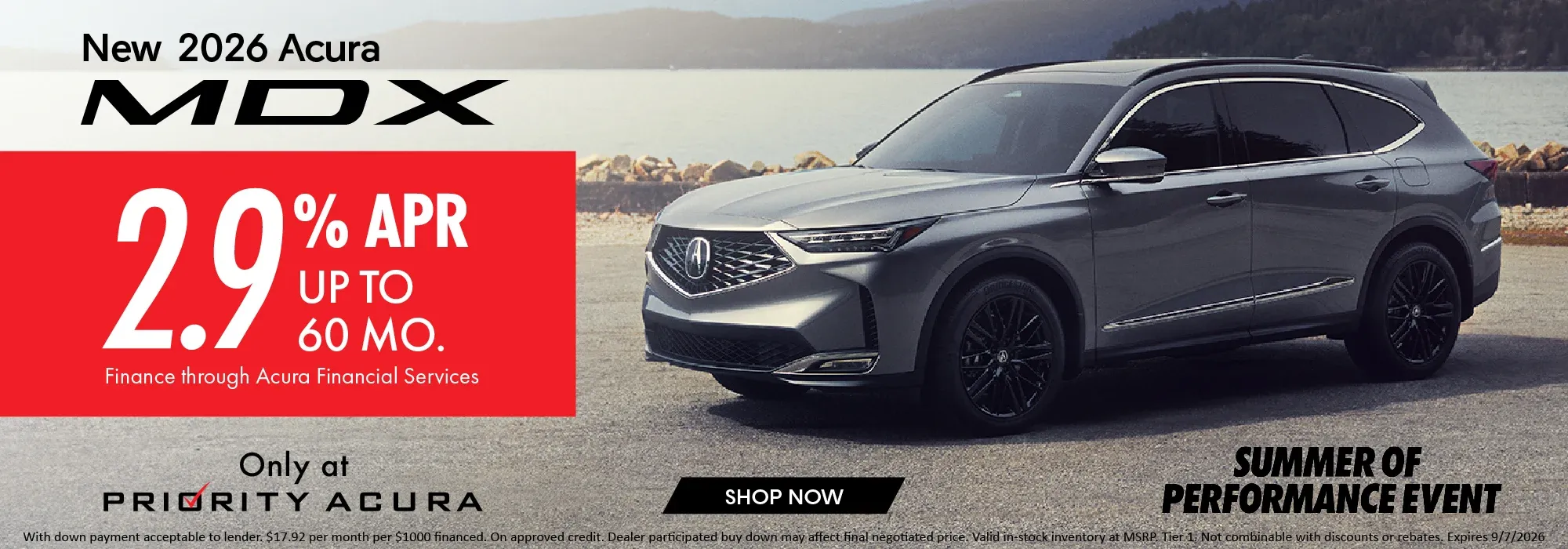 New 2026 Acura MDX at Priority Acura in Chesapeake VA