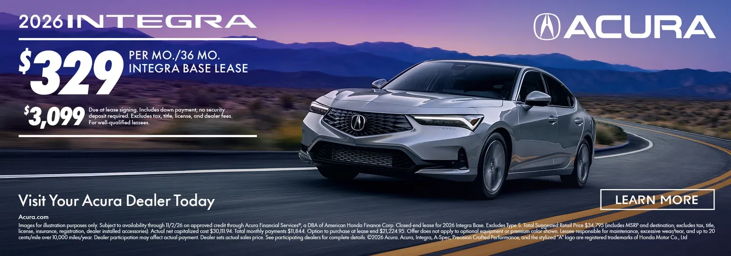New 2026 Integra at Priority Acura in Chesapeake VA
