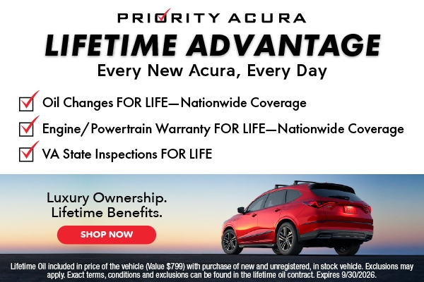PRICRITY ACURA<br>
LIFETIME ADVANTAGE