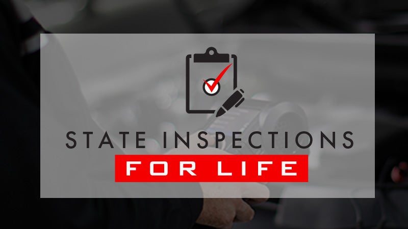 State Inspections for Life when you purchase a vehicle from Priority